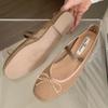 Simple Mesh Breathable Soft Bottom Mary Jane Women Shoes Fashion Design Bowknot Shallow Mouth Flat Shoes Party Ballet Dance Shoe