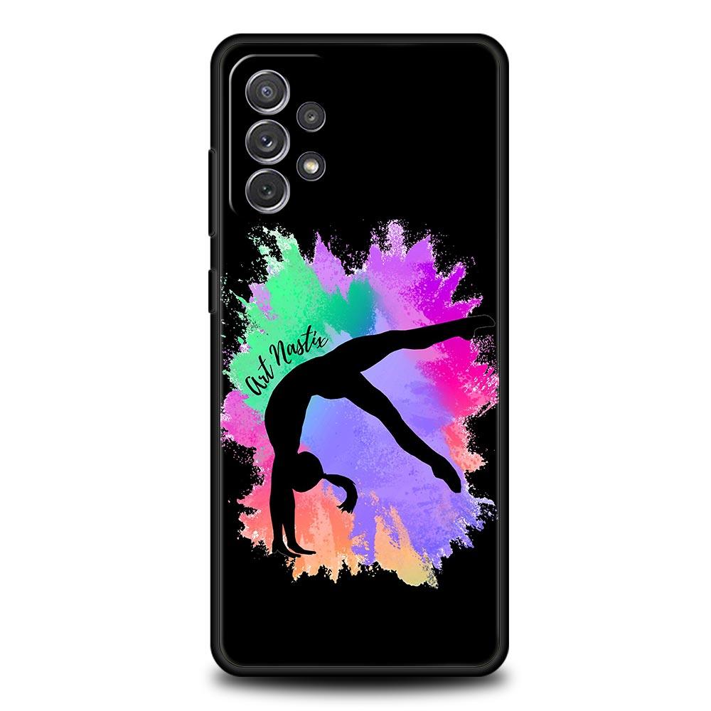 Акварельный чехол для гимнастики для Samsung A51 A71 A21S A12 A11 A15 A25 A31 A41 A23 A33 A53 A73 A03S A05S A13 5G A35 A55