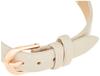 Fieldwork Analog Simple Pink Gold with Leather Watch, Strap, Ivory, JN001-1, Women's