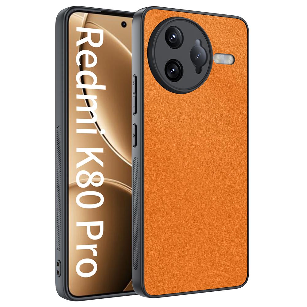 Чехол для Xiaomi Poco F7 Ultra 5G/Redmi K80 Pro 5G с покрытием из ПУ кожи, ПК+ТПУ, противоударный чехол для телефона