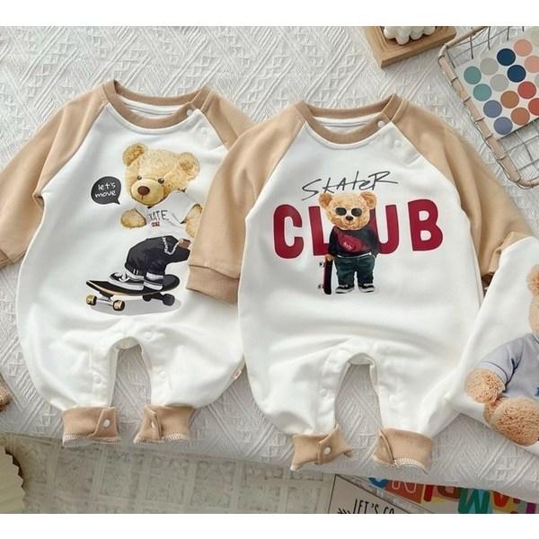 Big Gom Print Nagrang Round Space Suit Size 90, Korea Best Childrens Clothes