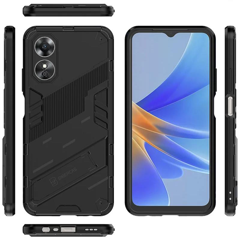 Для OPPO A17 A97 A57 4G противоударный бронированный чехол задняя крышка магнитная подставка противоударные защитные чехлы для телефонов Coque