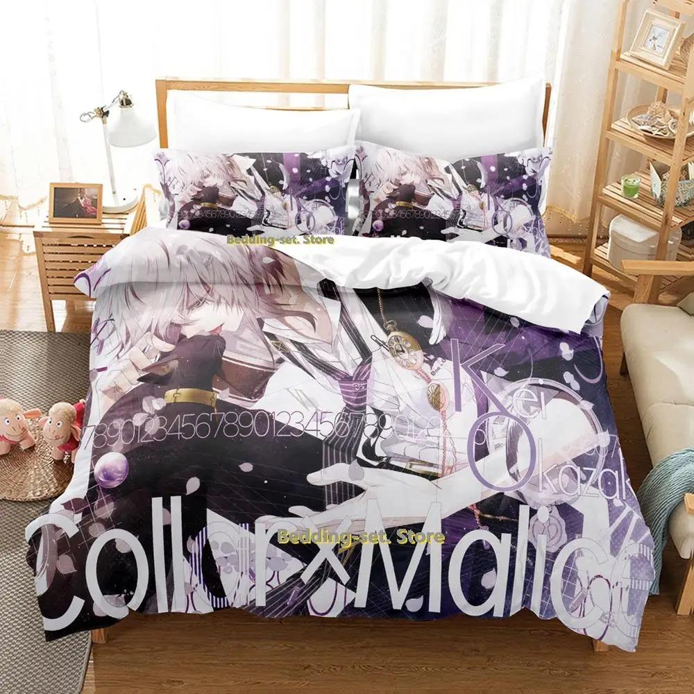 Новый комплект постельного белья Collar x Malice Single Twin Full Queen King Size Bed Set Adult Kid Bedroom Duvetcover Sets Anime lit