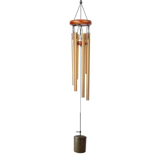 Vintage Aluminum Tube Wind Chime Natural Soothing Melody Outdoor Garden Yard Patio Hanging Metal Wind Bell Decoration