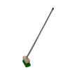 Nippon Cleantec Synthetic Deck Brush, Bamboo Handle, 18cm Wide X 112cm Long, Lightweight for Commercial Use, Worksites, Kitchens, Hallways, Entryways,