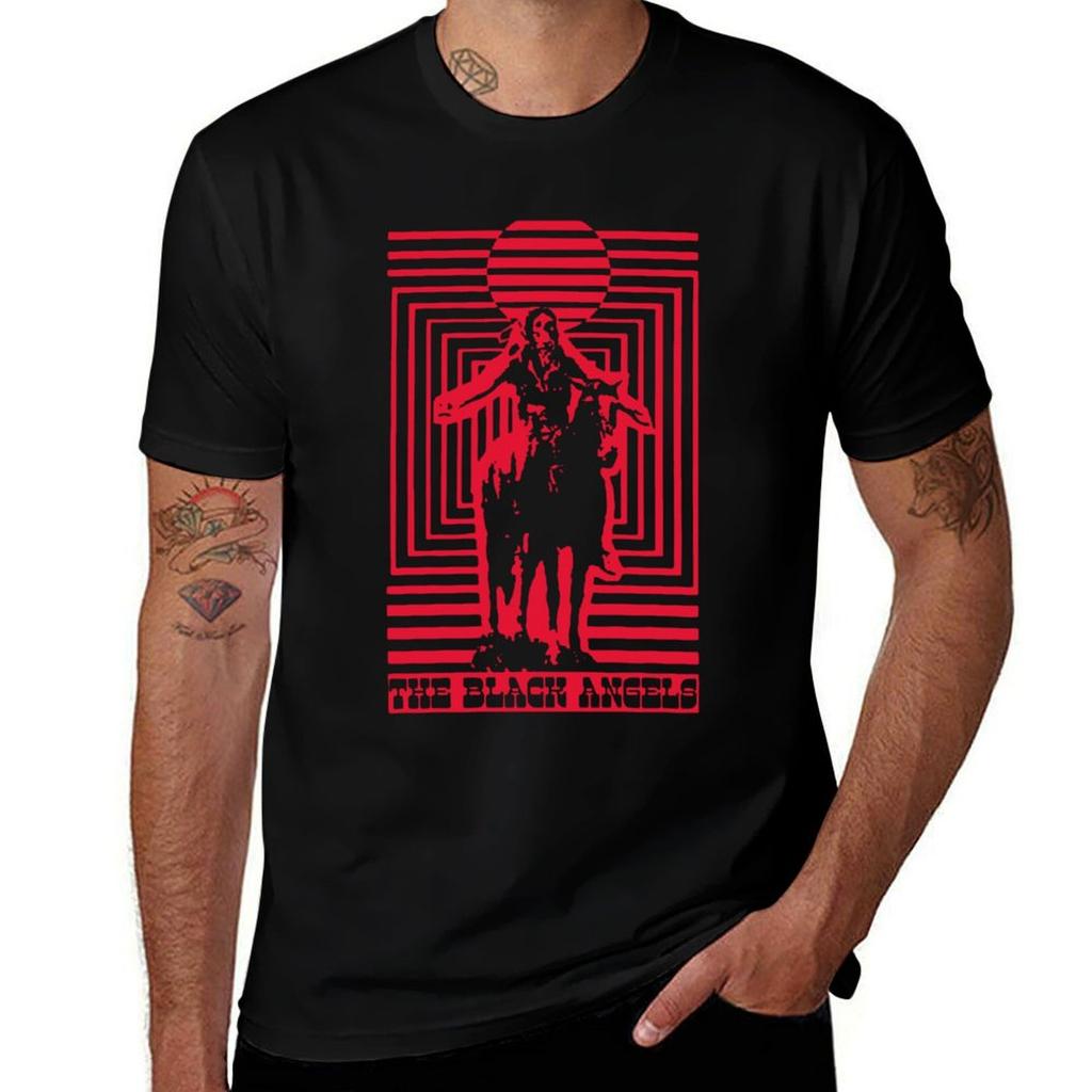 The Black Angel Tshirt Casual Breathable Short Sleeve Top Tshirt