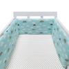 Soft Pure Cotton Removable and Washable Baby Crib Bumper, Anti-Collision, One-Piece Design