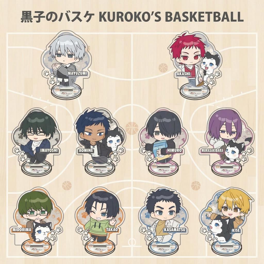 Anime Kuroko's Basketball Tetsuya, Taiga, Shintaro Midorima, Seijuro Atsushi, Kazunari Acrylic Stand Figure Model Plate Keychain