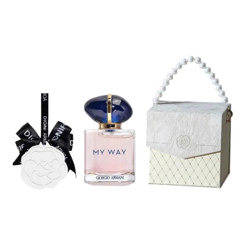 Набор парфюмерии Armani MYWAY Unbounded Self/Si Love Collection Classic Edition + Камень-расширитель Камелия Self-unbounded 7 мл + ароматерапевтические таблетки + подарочная коробка