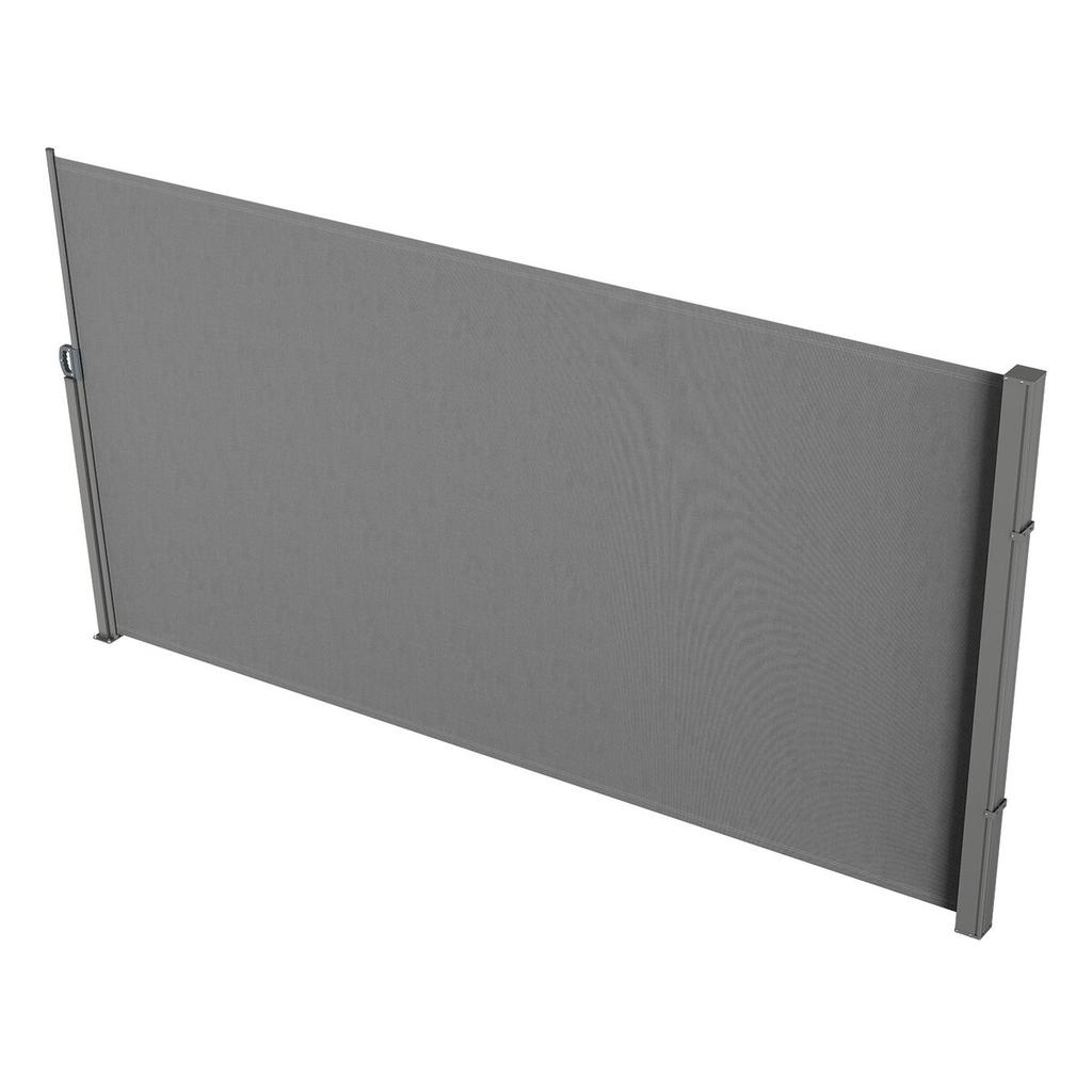 Retractable Side Awning, 79''x 118'' Outdoor Privacy Screen, 180g Polyester Water-proof Retractable Patio Screen, UV 30+ Room Divider Wind Screen for