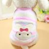 Warm Soft Cartoon Winter Yorkshire Pet Dog Clothes Dog Sweater For Small Dogs Dog Vest