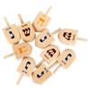 10Pcs Wooden Material Spinning Top Toy Children Gits Wooden Crafts  Child Play