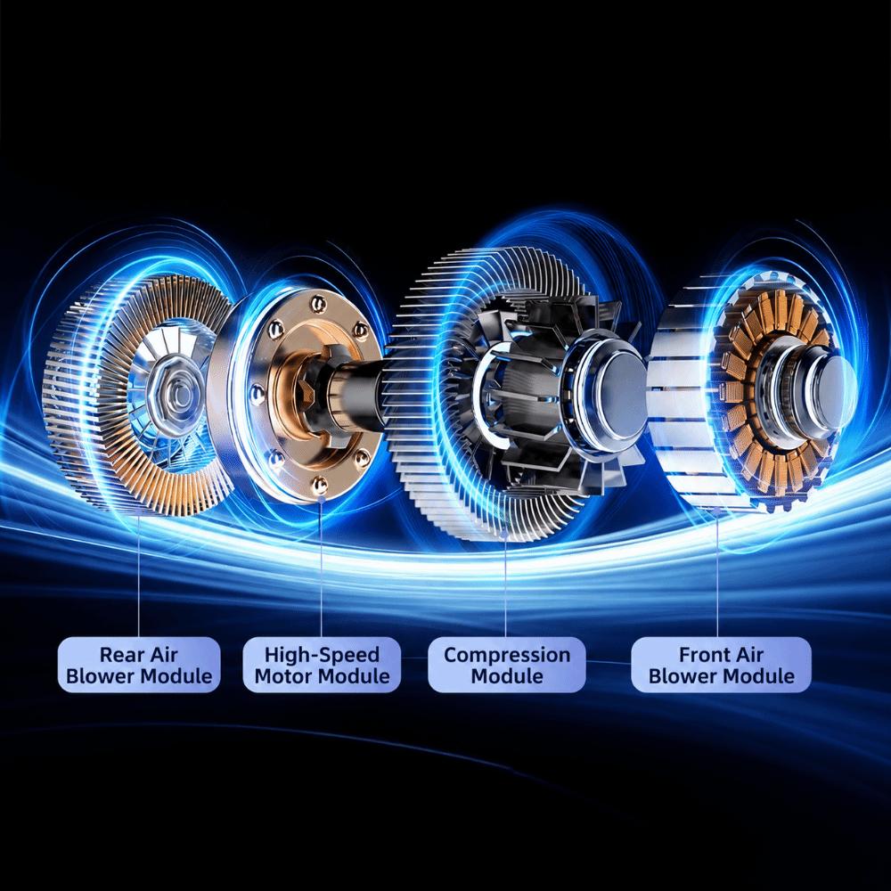 199-speed High-speed Handheld Fan Digital Display Air Conditioner Fan New Portable Fan Outdoor
