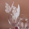 50Pcs Attractive And Durable Table Mark Wine Glass Cards Favor Butterfly Name Place Party Wedding