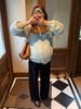 2026 New Lazy Style Faux Mink Cardigan Women Loose Soft Knit Sweater Coat Versatile