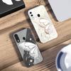 Бабочка из Ледяных Кристаллов Для Samsung A73 72 71 A70 56 55 54 A53 52 51 50 42 A35 A34 33 32 31 26 25 24 23 22 30 стеклянный чехол для телефона