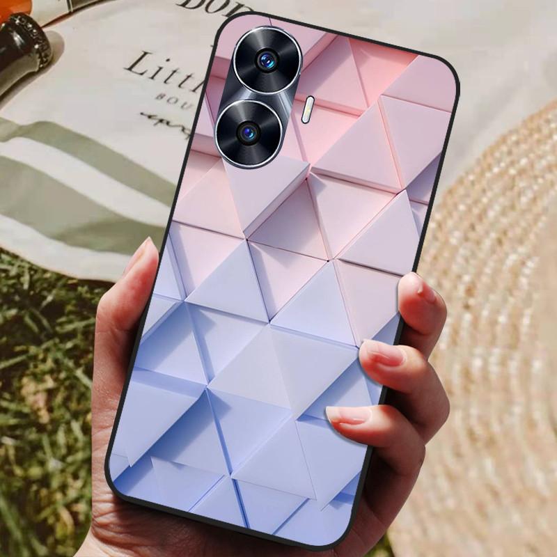 Для Realme C55 Чехол Силиконовый Мягкий ТПУ Задняя крышка для Oppo Realme C55 Глобальный Чехлы для телефона Realme C 55 4G 6.72" Защитный Чехол-накладка сумки