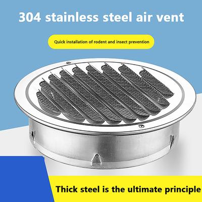 70/80/100/120/150 мм круглая решетка для вентиляции из нержавеющей стали защита от насекомых для наружных стен дома инструмент для вентиляции
