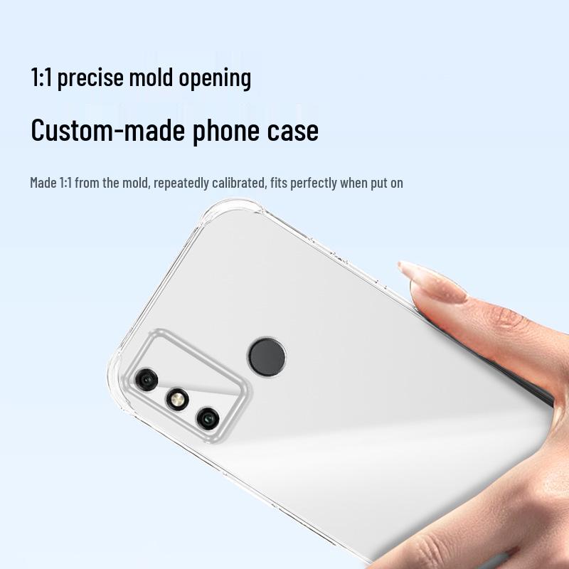 Прозрачный противоударный чехол из ТПУ с угловыми подушками безопасности для Honor Play 9A, обеспечивающий полную защиту