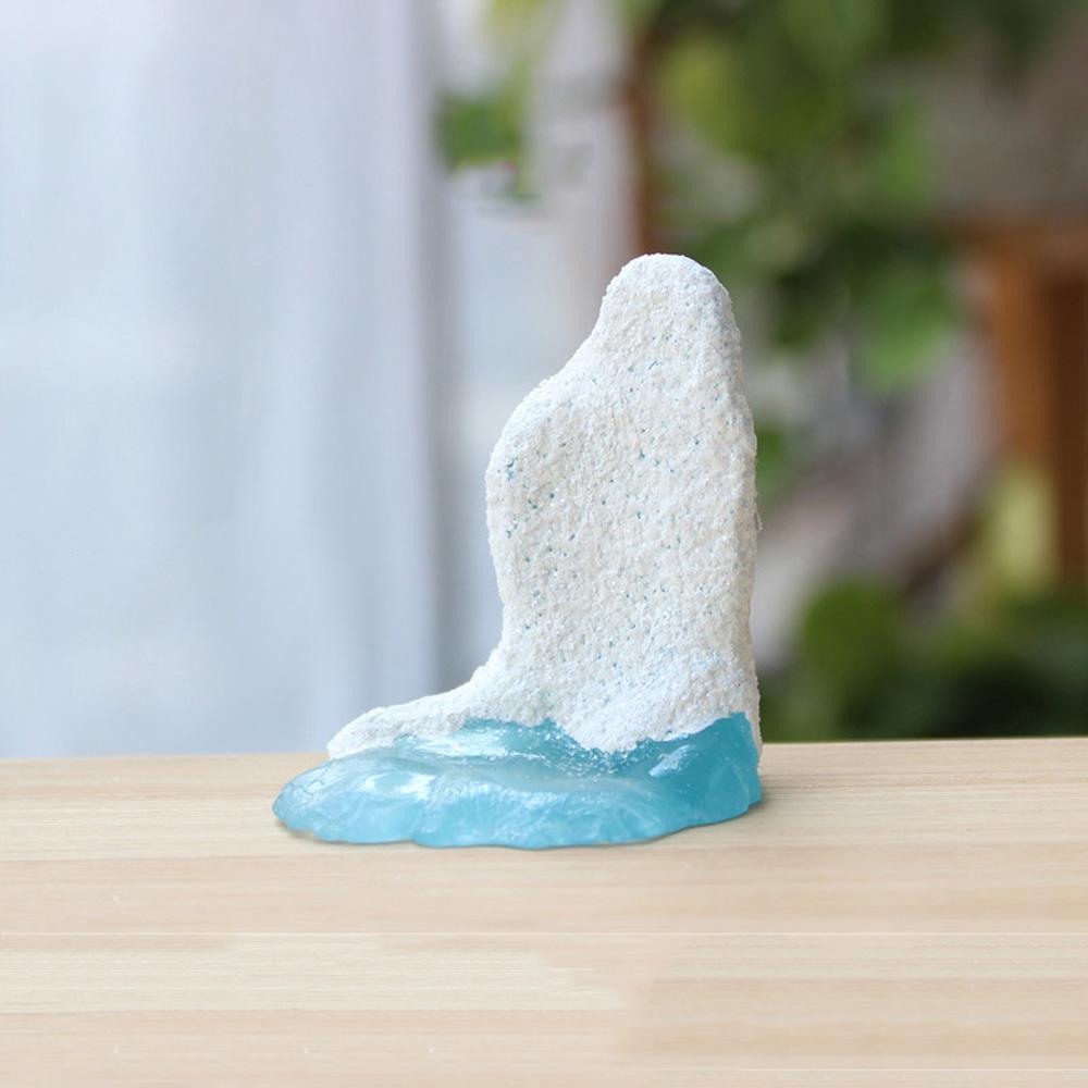Смола маленькая модель пингвина айсберг тюлень зимняя фигурка миниатюрный микропейзаж украшение для сада фей