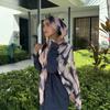 New Arrive Printed Floral Chiffon Hijab Scarf Women Fashion Tie-dye Shawl Muslim Premium Chiffon Headscarf Islam Luxury Turban