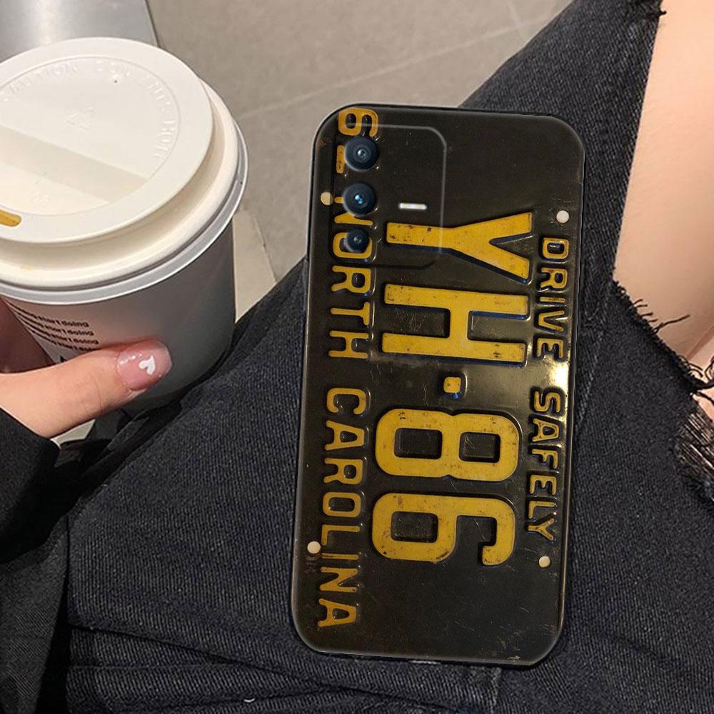 Nostalgic Vintage Classic License Plate Phone Case For VIVO S1 V17 V20 V21 V23 V23E V25 V25E V27 V27E V29 V29E V30 V30E V40 Case