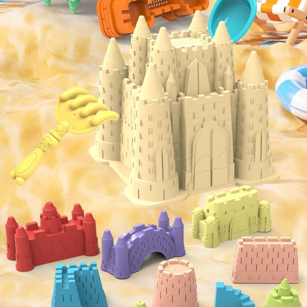Summer Toys Castle Sand Mold Toy Beach Accessories Castle Bucket Play Sand Set Beach