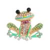 Винтажная зеленая лягушка-брошь, маленькая свежая брошь для одежды, корсаж