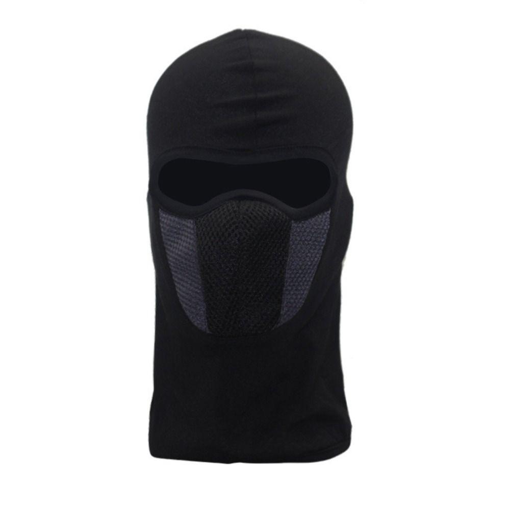 Breathable Full Face Neck Mask Elastic Trekking Riding Ski Hat Black Headgear Outdoor Sports