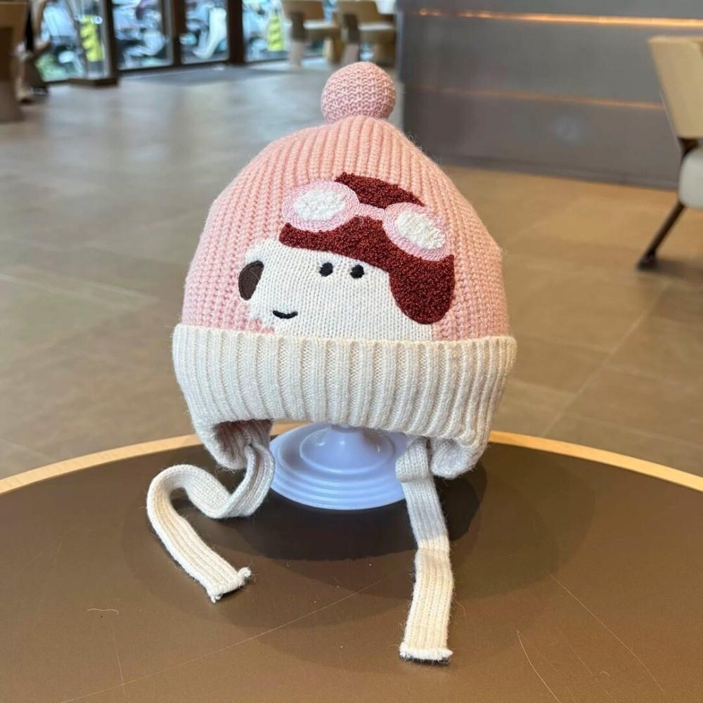 Cold Proof Children Hat Cute Cartoon Warm Knitted Hat New Ear Protection Hat Children