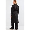 5853 Double Breasted Trench Coat - Black