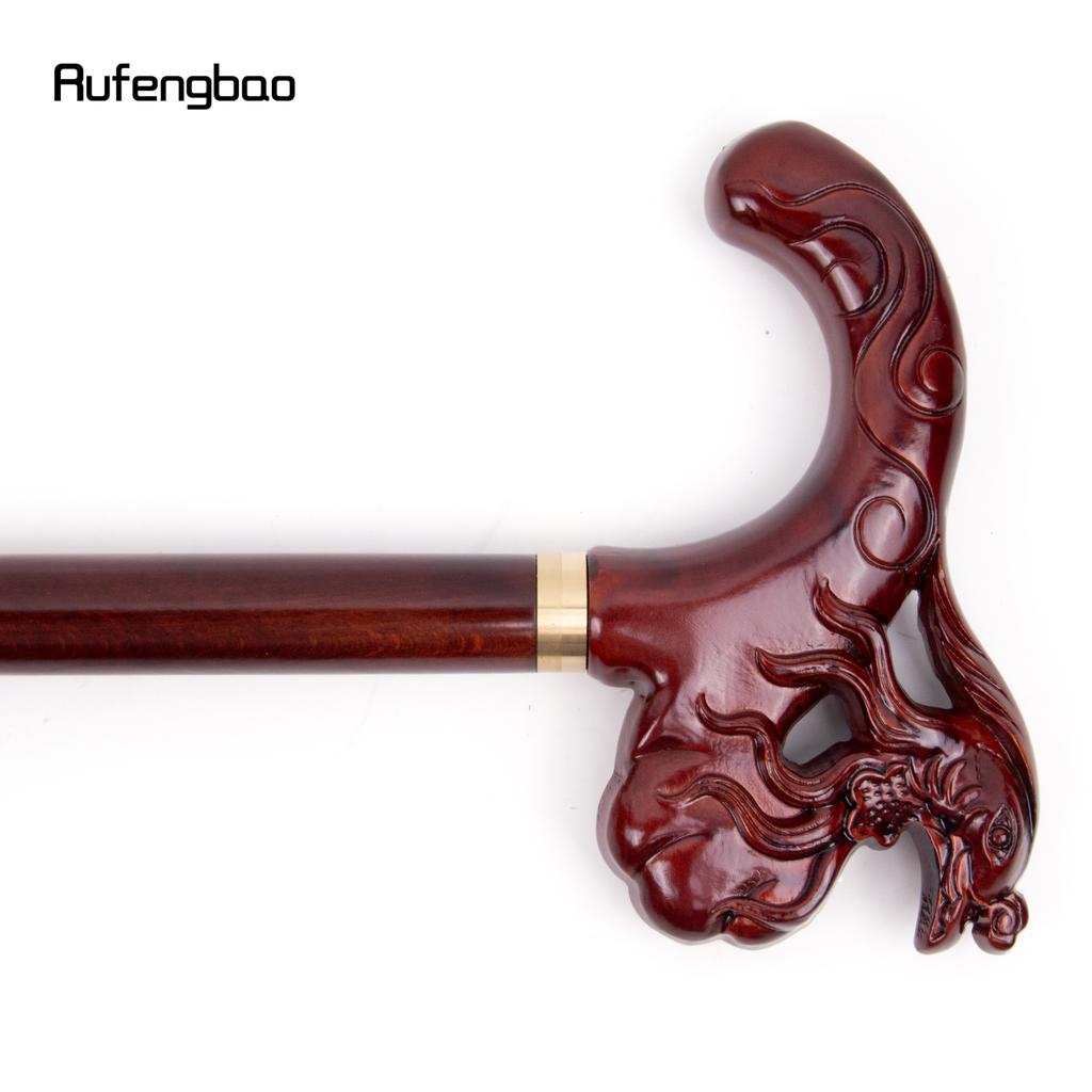 Коричневый Феникс Деревянная Односуставная Модная Трость Декоративная Косплей Палка Хэллоуин Булава Костыль Жезл Посох 97см