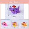 Colorful Resin Craft Christmas Hexagonal Dragon Snow Globe Miniature Cartoon Decoration