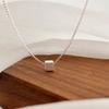 Simple Three-dimensional Small Square Necklace for Commuting, Light Luxury, and In A Niche Design
