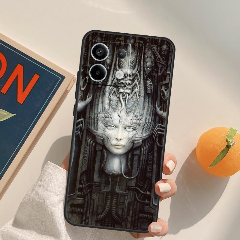 Чехол Hr Giger Li II для Xiaomi Redmi Note 13 Pro 9 10 11 12 14 Pro 10S 11S 12S Redmi 14C 13C 10C 12C