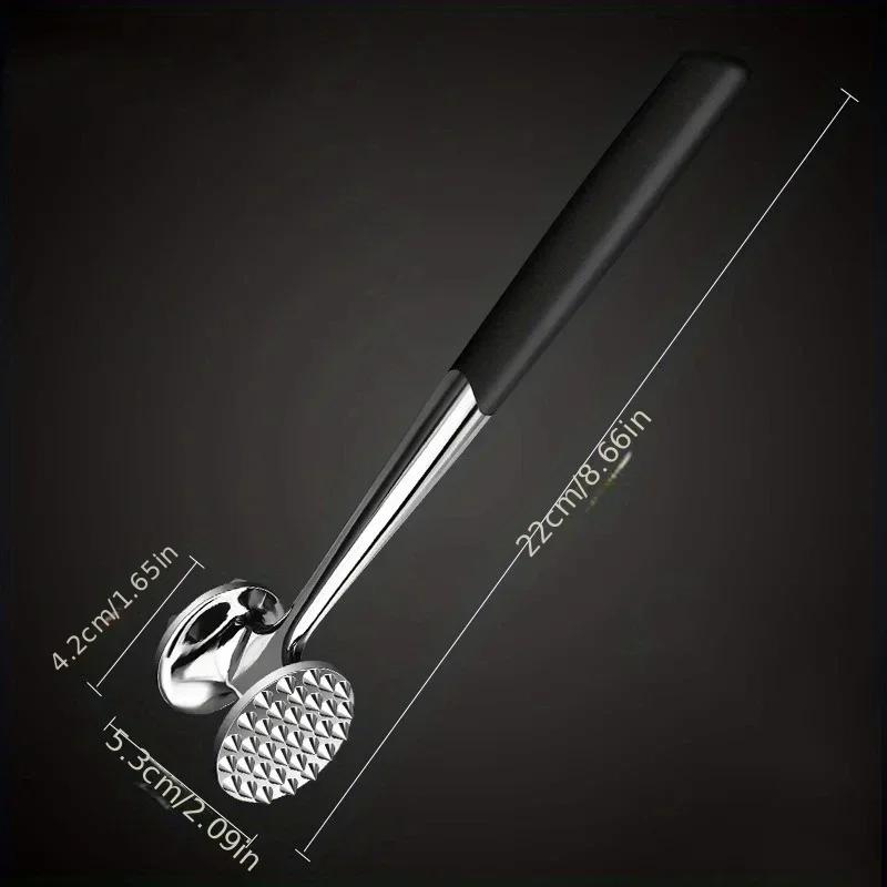 Кухонный молоток из нержавеющей стали с двумя сторонами для отбивания мяса, профессиональный поварской тендеризатор для мяса, многофункциональный инструмент для мяса