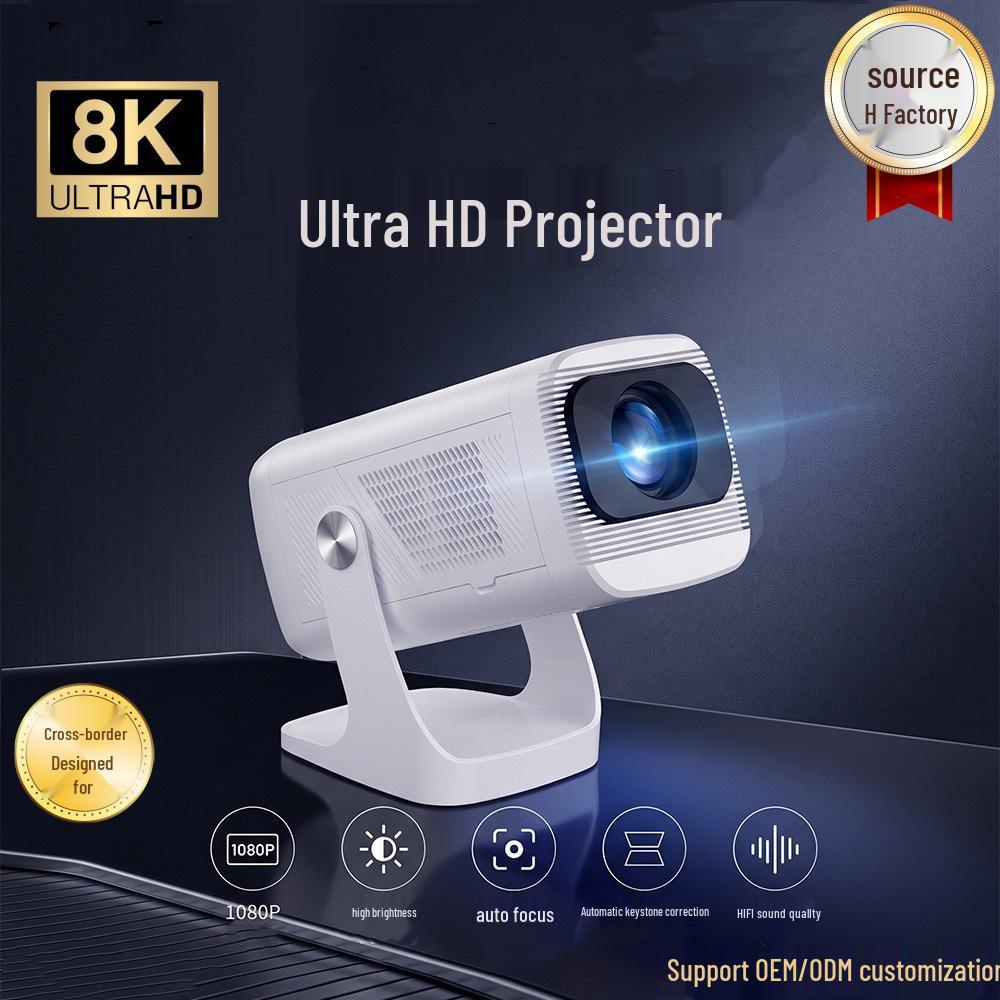 8K Ultra HD T50 Умный Портативный Проектор для Домашнего Использования