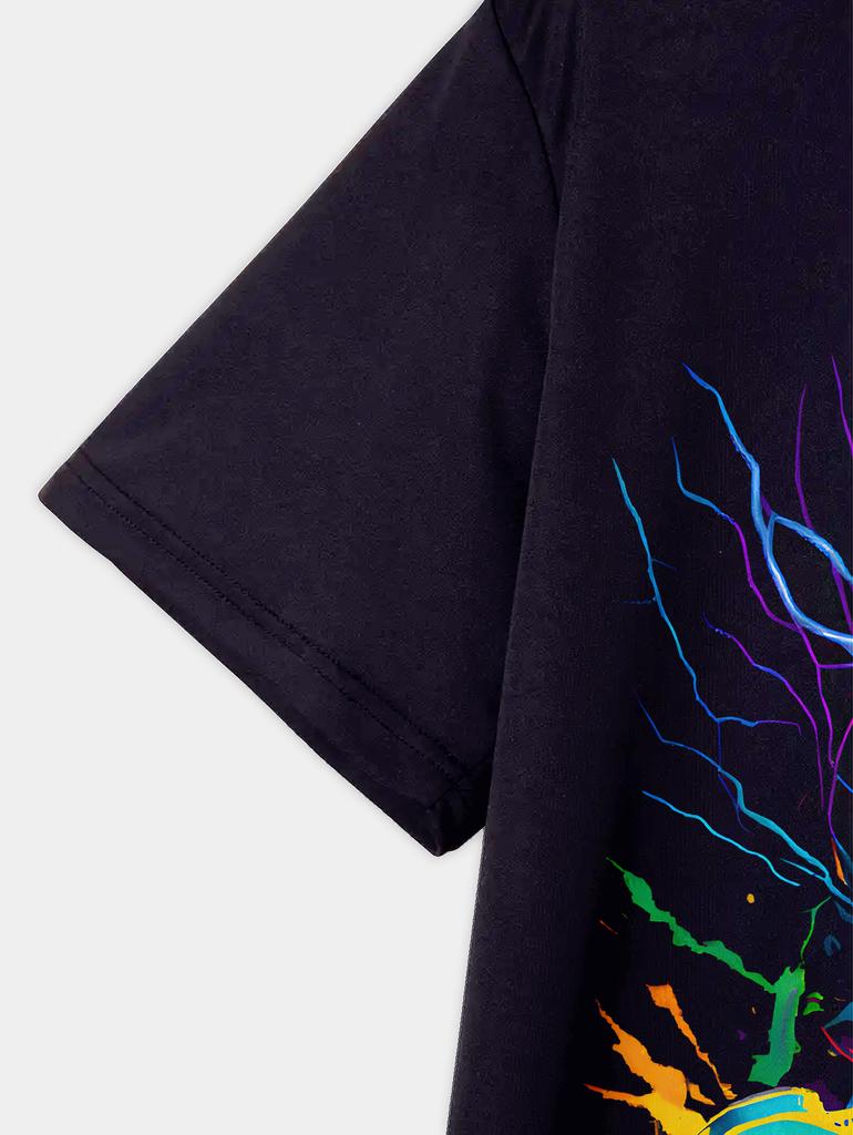 Children Clothes Kids Clothes Colorful Game Controler T-shirty T-shirt for a Boy Children's Clothing Boys Short Sleeve Tops