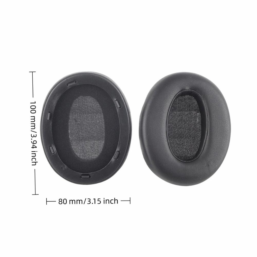 2PCS Leather Noise Isolation Ear Cushions Ear Covers for Sony WH XB910N Headphones Audio Accessories