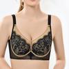 Sexy Lace Underwear for Women, Memory Wire Gathered Upper Breast Collection Bra Rabbit Ears Crystal Cup Breathable Bra