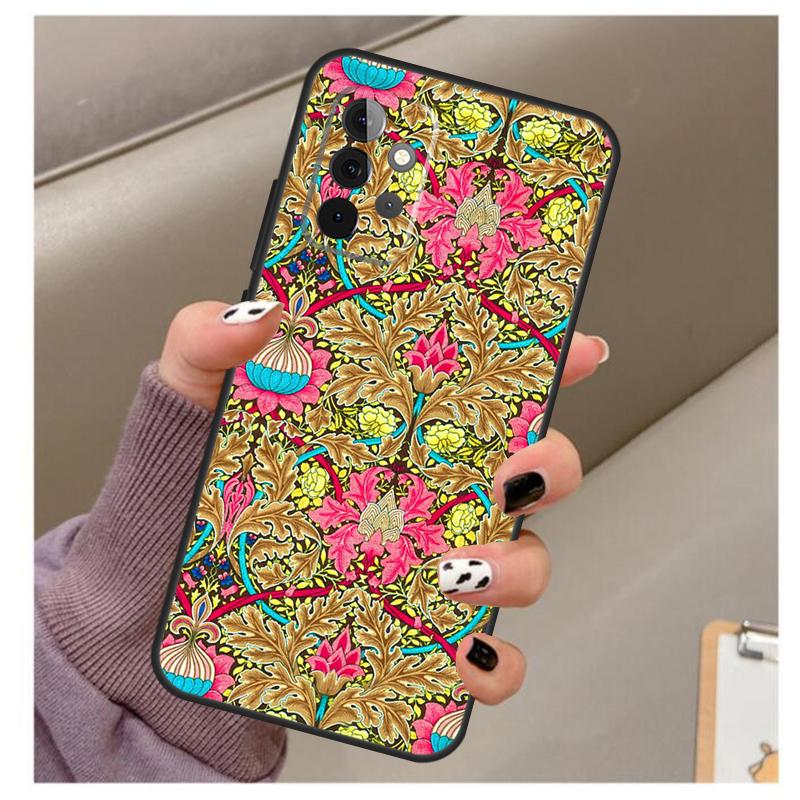 Кейс William Morris Strawberry Thief для Samsung Galaxy A35 A55 A15 A32 A12 A22 A52 A06 A54 A34 A14 A56 A36 A26 A16 A13 A53