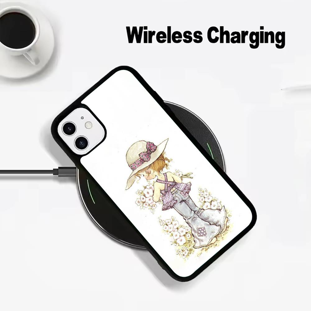 Sarah K-Kay Girl Colorful Wireless charging phone case compatible with iPhone 17/16/15/14/13/12/11