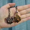 1 набор DND Hollow Metal Dice Keyring 20-гранный многогранный брелок для игры в РПГ