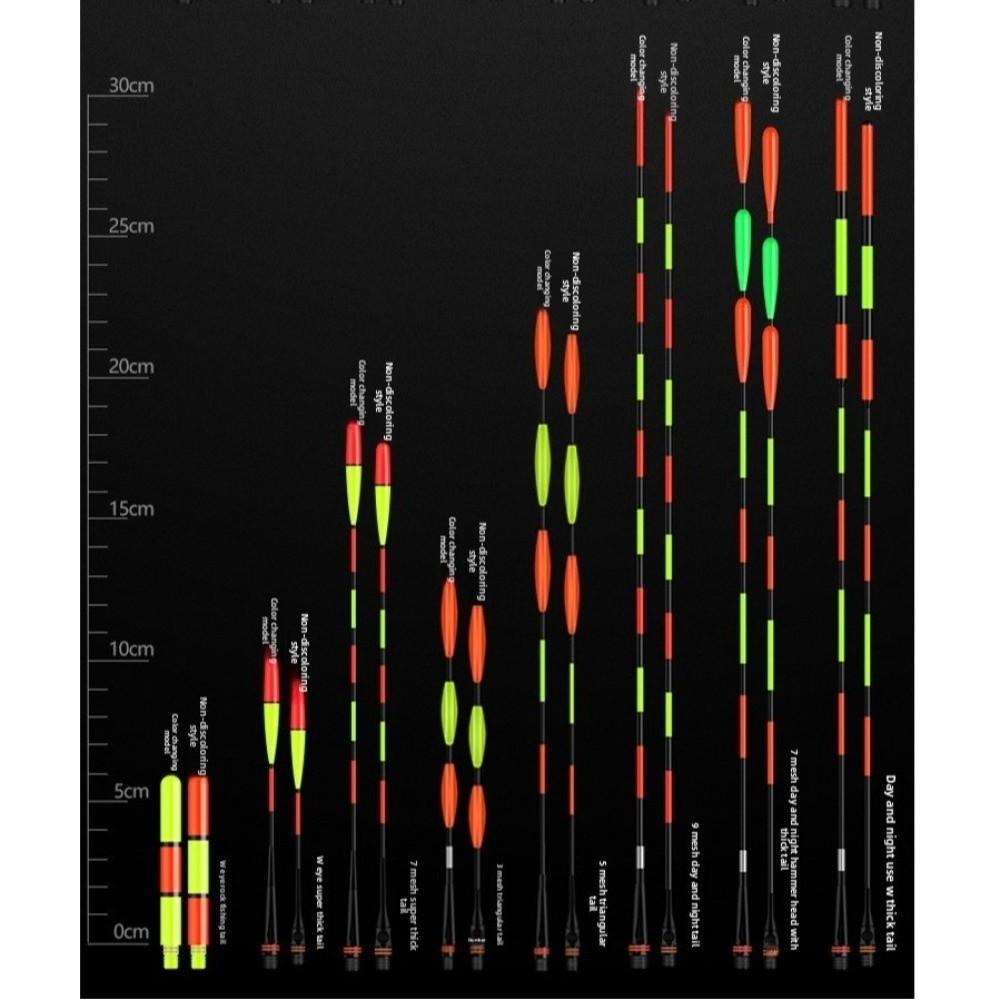 2pcs Super Bright LED Smart Float Top Luminous Electronic Floats Luminous Float Outdoor Fishing