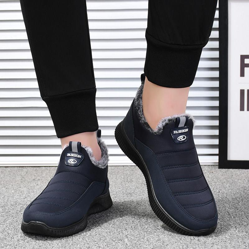 Модные теплые ботильоны унисекс, мужские зимние зимние ботинки, женская и мужская непромокаемая легкая обувь на плоской подошве, большие размеры