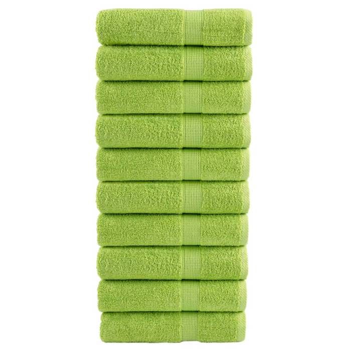 VidaXL Serviettes de Douche de Qualité Supérieure 10 pcs, Draps de Bain, Serviettes d'Invité, Serviettes de Salle de Bain 137502