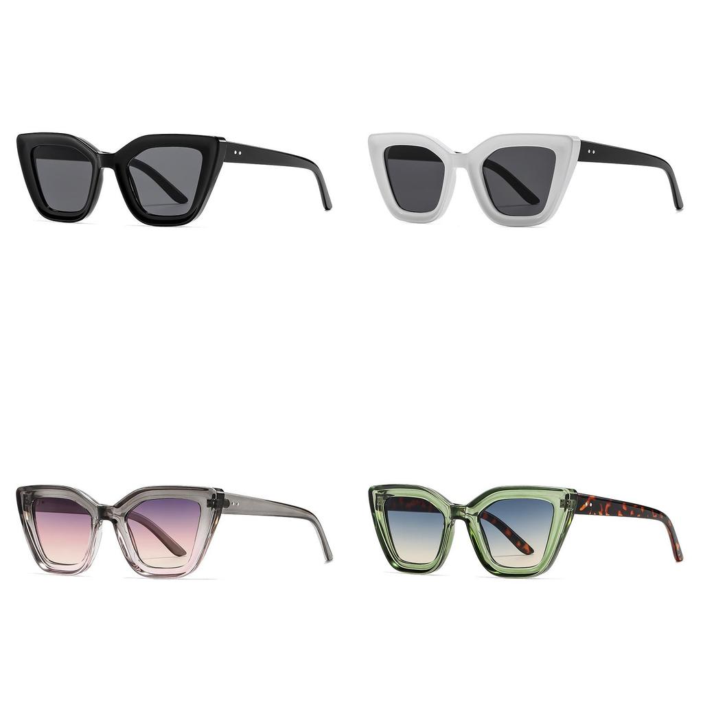 Black Frame Cat Eye Glasses For Women With Gray Lenses Uv400 Sun Protection For Travel