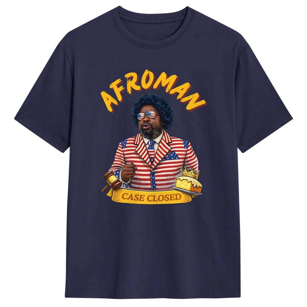 Mens Afroman Case Closed Funny T Shirt 100 Cotton Clothing Vintage Short Sleeve O Neck Tee Shirt 6XL TShirt