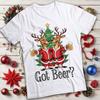 Reindeer Christmas T-shirts Funny Beer Mug Mens and Womens Tee #MC