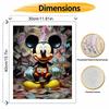 Disney Масляная живопись картина искусство Микки Маус деньги эстетика абстрактный всплеск ручная работа DIY картина домашний декор подарок